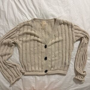 H&M crocheted sweater 🤎